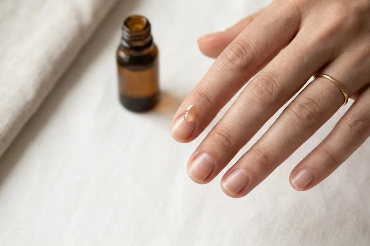 Huile pour des ongles forts et sains et une meilleure tenue des faux ongles