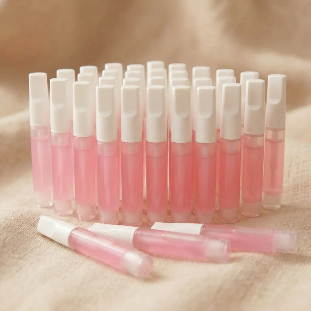 Glow Glue Big Pack de 20 – nombreux tubes de colle à ongles liquide rose