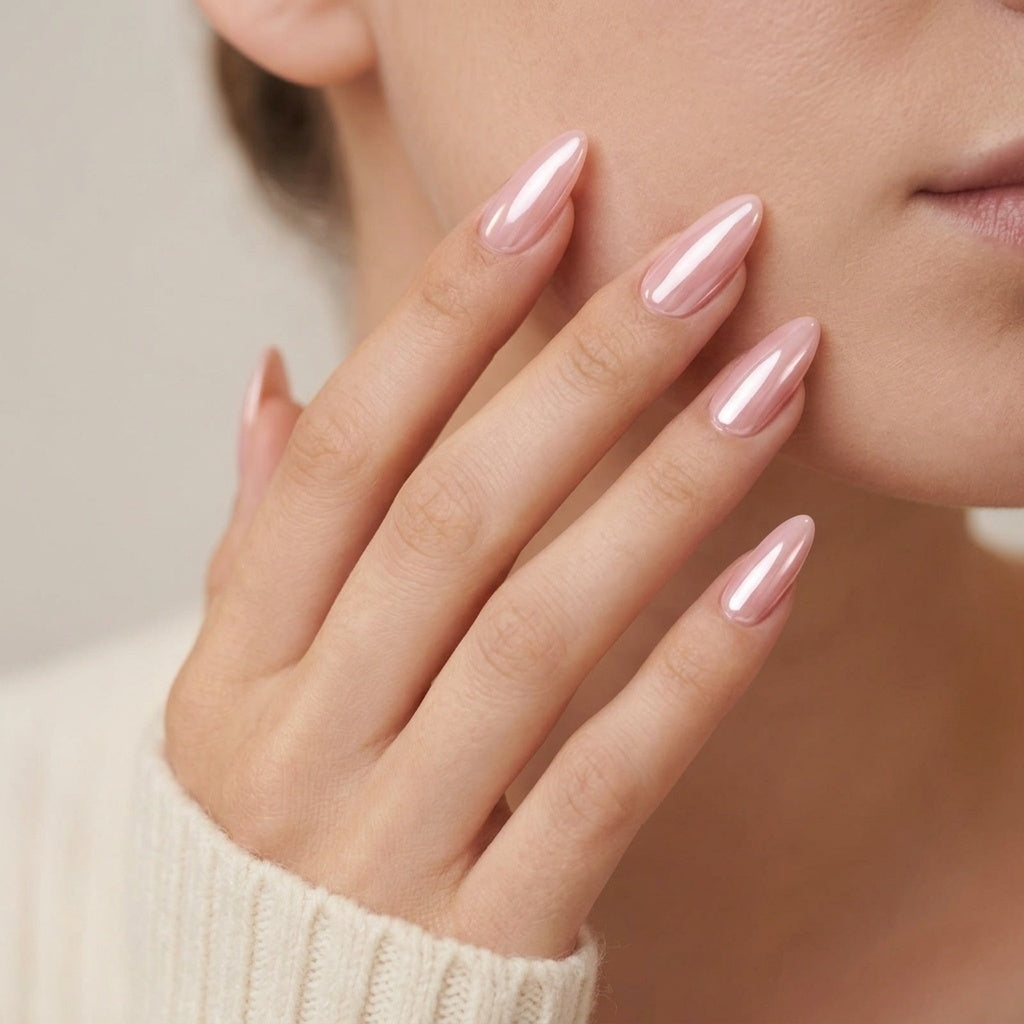 Pinkie Pearl press-on naglar