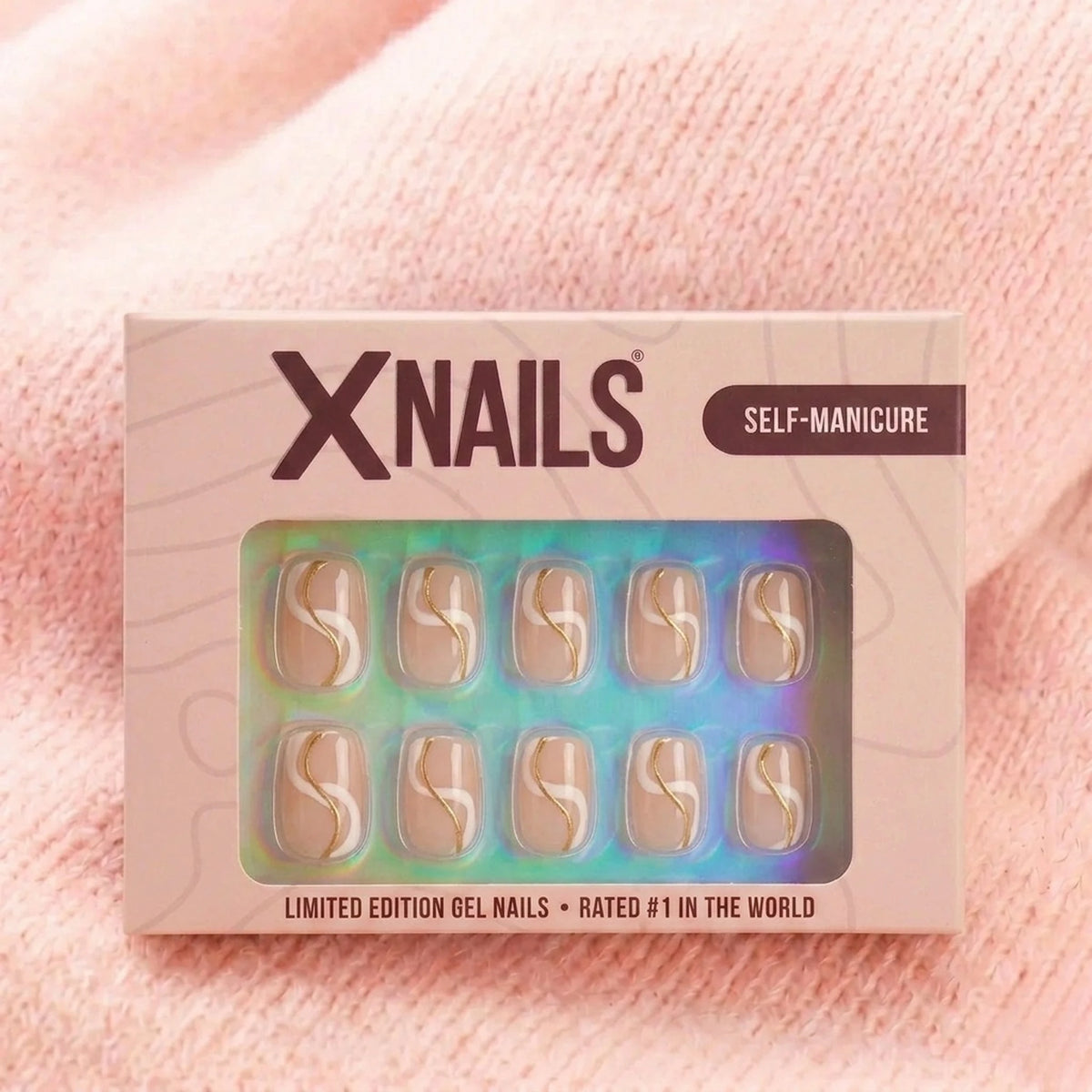 Faux ongles press-on Summer Swirl dans le coffret manucure XNails