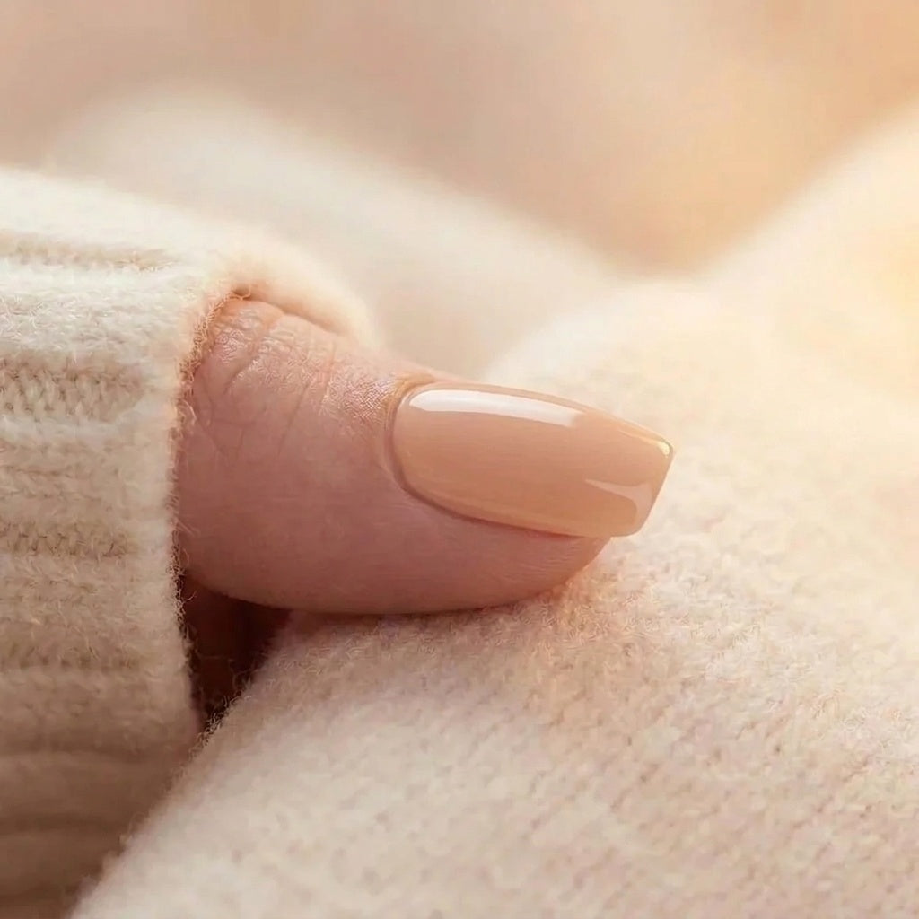 Honey Heaven – faux ongles, gros plan sur l'ongle