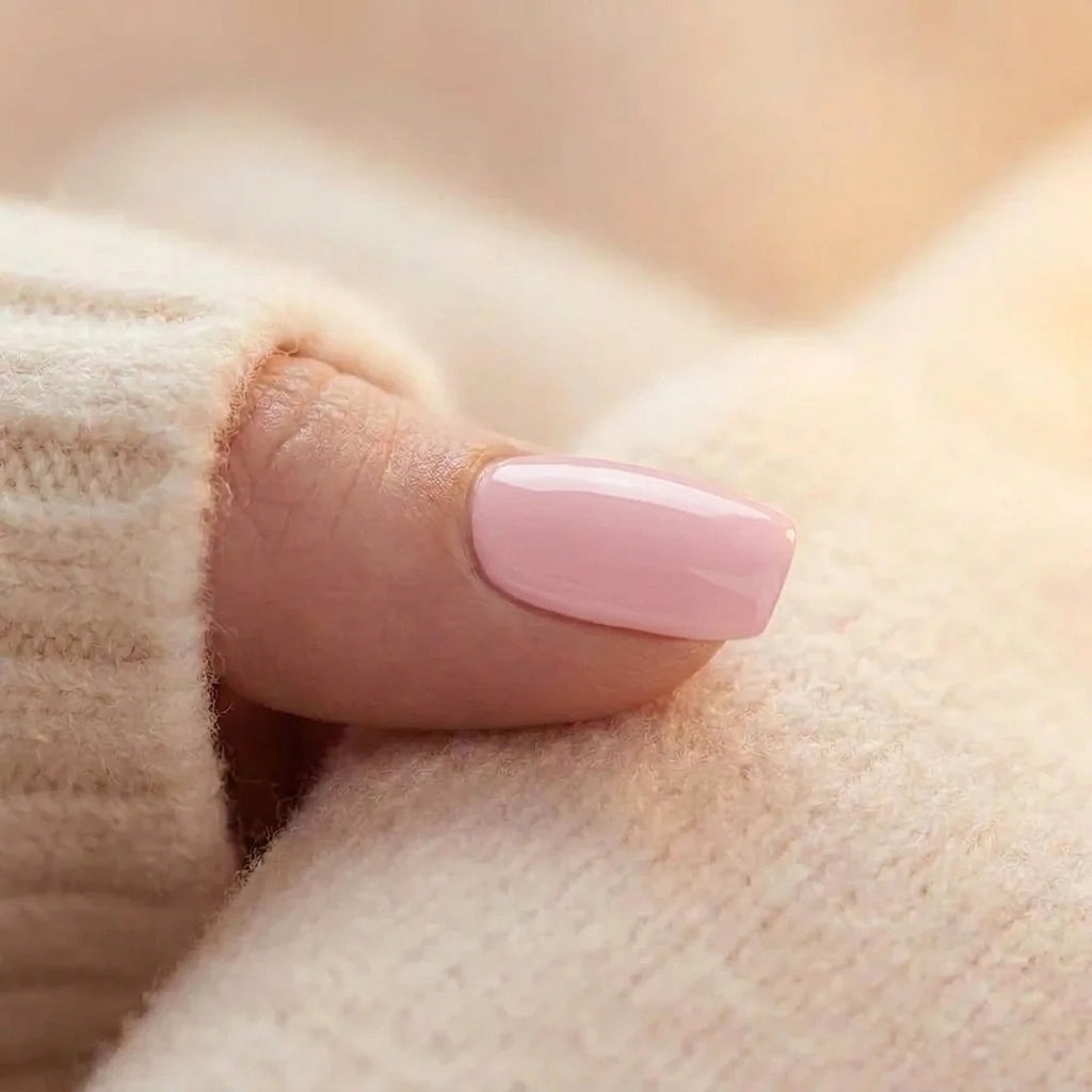 Pinkie Pearl – faux ongles, gros plan sur l'ongle